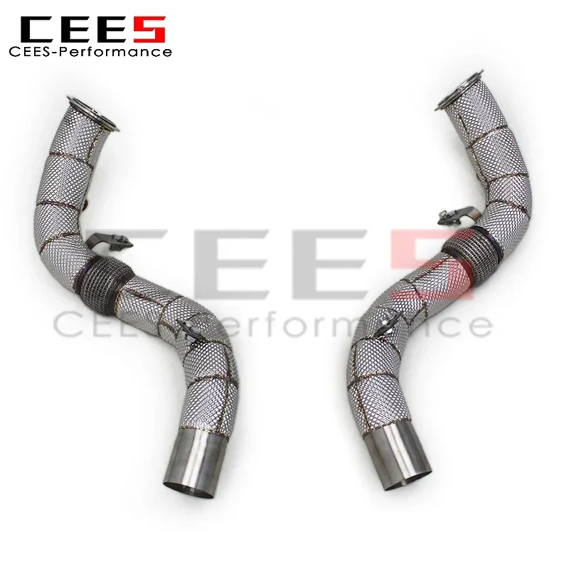 CEES Straight Downpipes Assembly for BMW M850/M850i Alpina B8 G14 G15 G16 4.4TT 2019-2023 Stainless Steel Exhaust Sport System