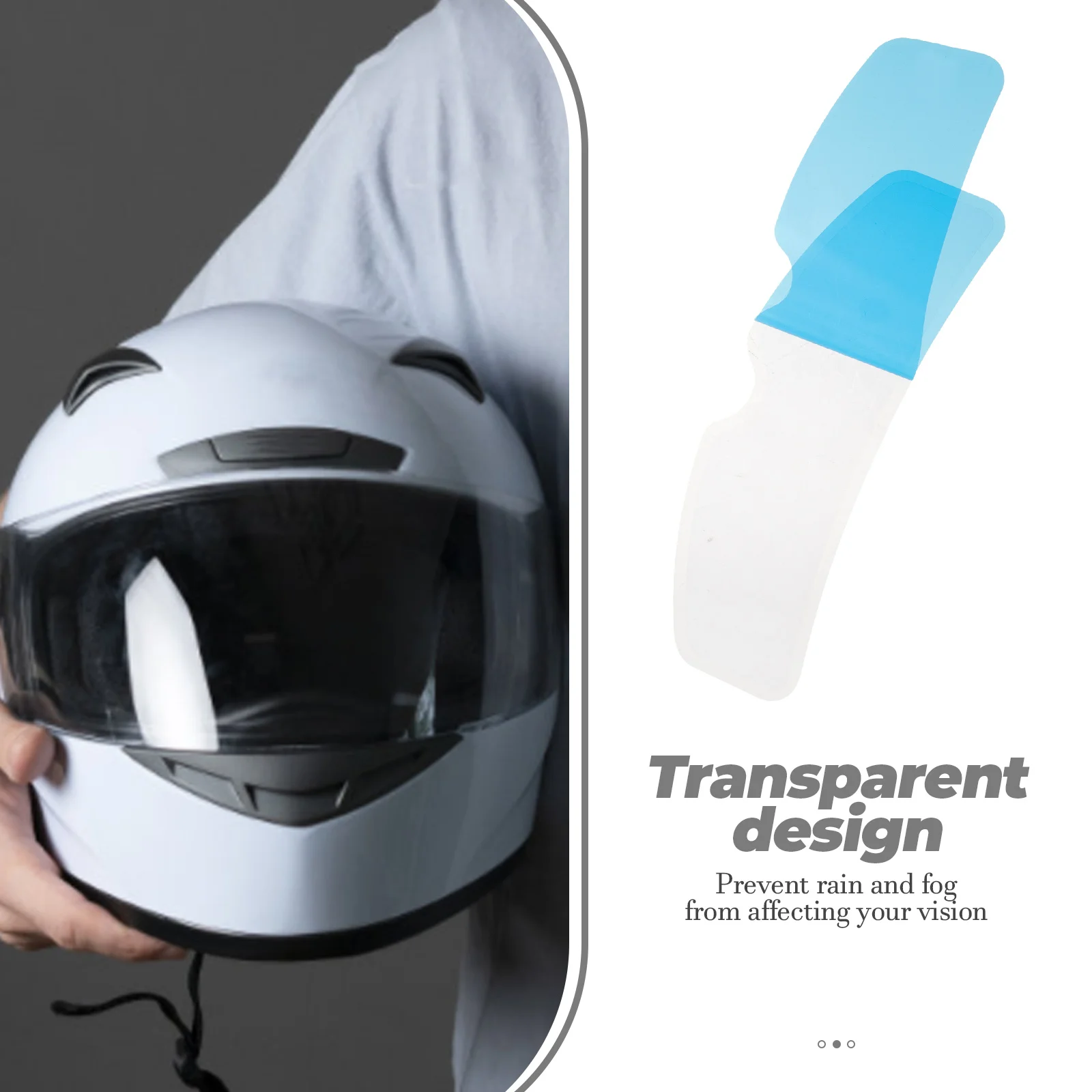 

Rainproof Anti-fog Film for Motorcycle Clear Visor Protection Universal High-definition Film Safety Reliable PET Nano