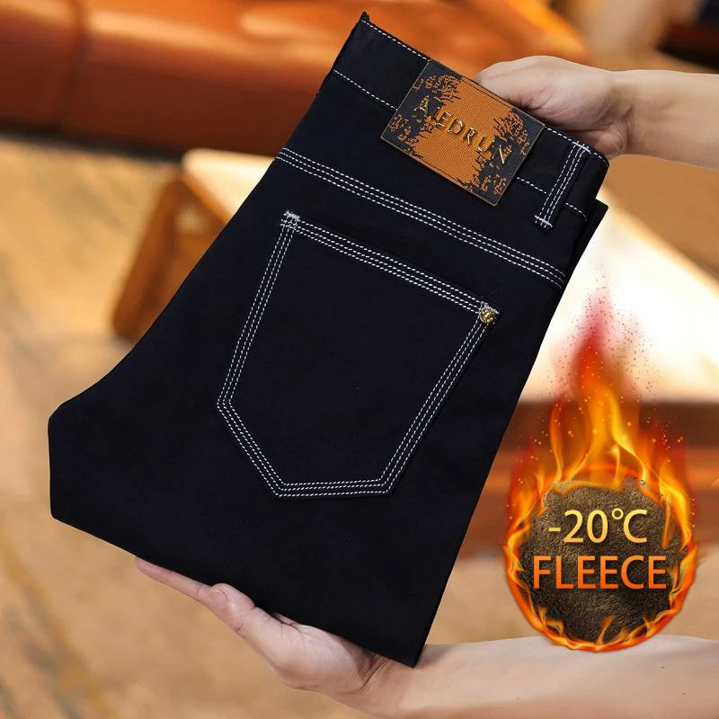 

Осенне-зимние бархатные черные мужские утягивающие и модные джинсы, мужские маленькие прямые эластичные модные красивые брюки