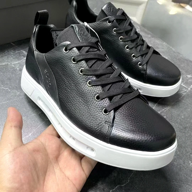 Leather Sports Shoes for Men, Waterproof, Anti-Slip, Lightweight, Walking Sneakers, Walking Shoes, Golf Shoe, High Quality