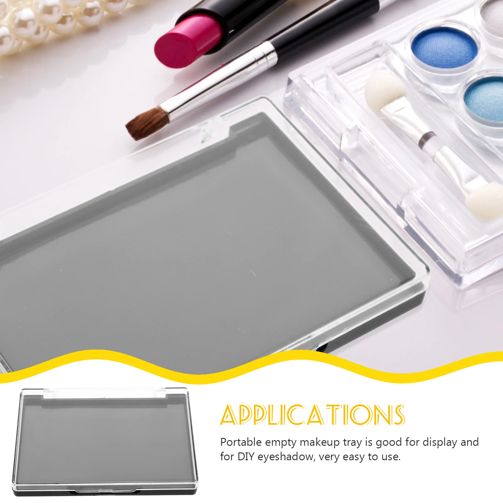 Eyeshadow Empty Palette Makeup Tray Transparent Lid Palettes Magnetic Organiser Pallet Miss