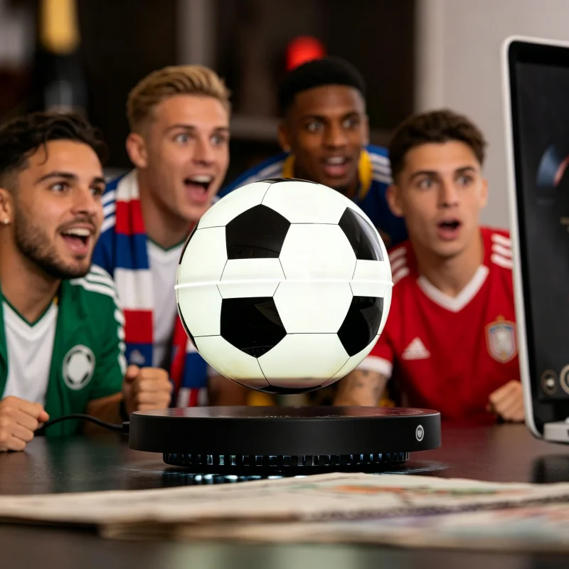 HC NT Wholesale Levitating Soccer Table Lamp Warm White LED Floating Ball Football Night Light Birthday Gift For Football Fans