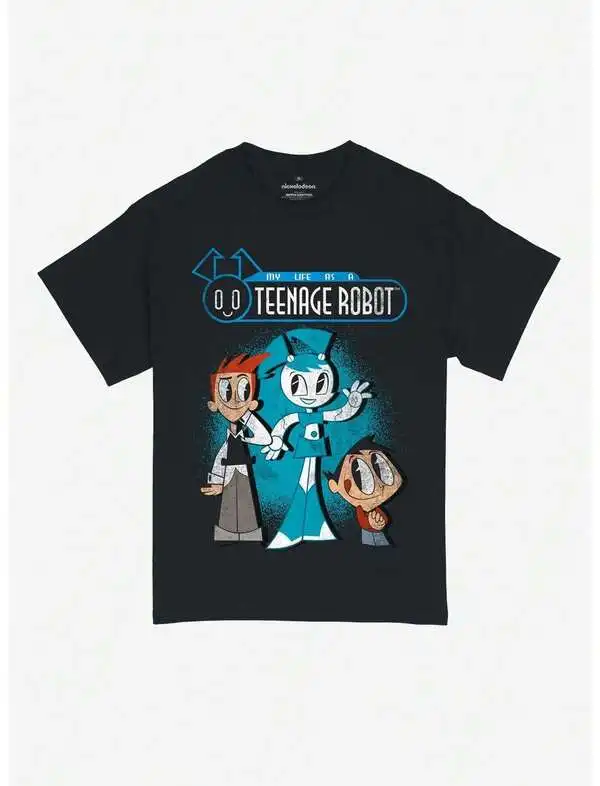Summer Casual Pure Cotton Men's T-Shirt ,Summer ,My Life As A Teenage Robot Group T-Shirt