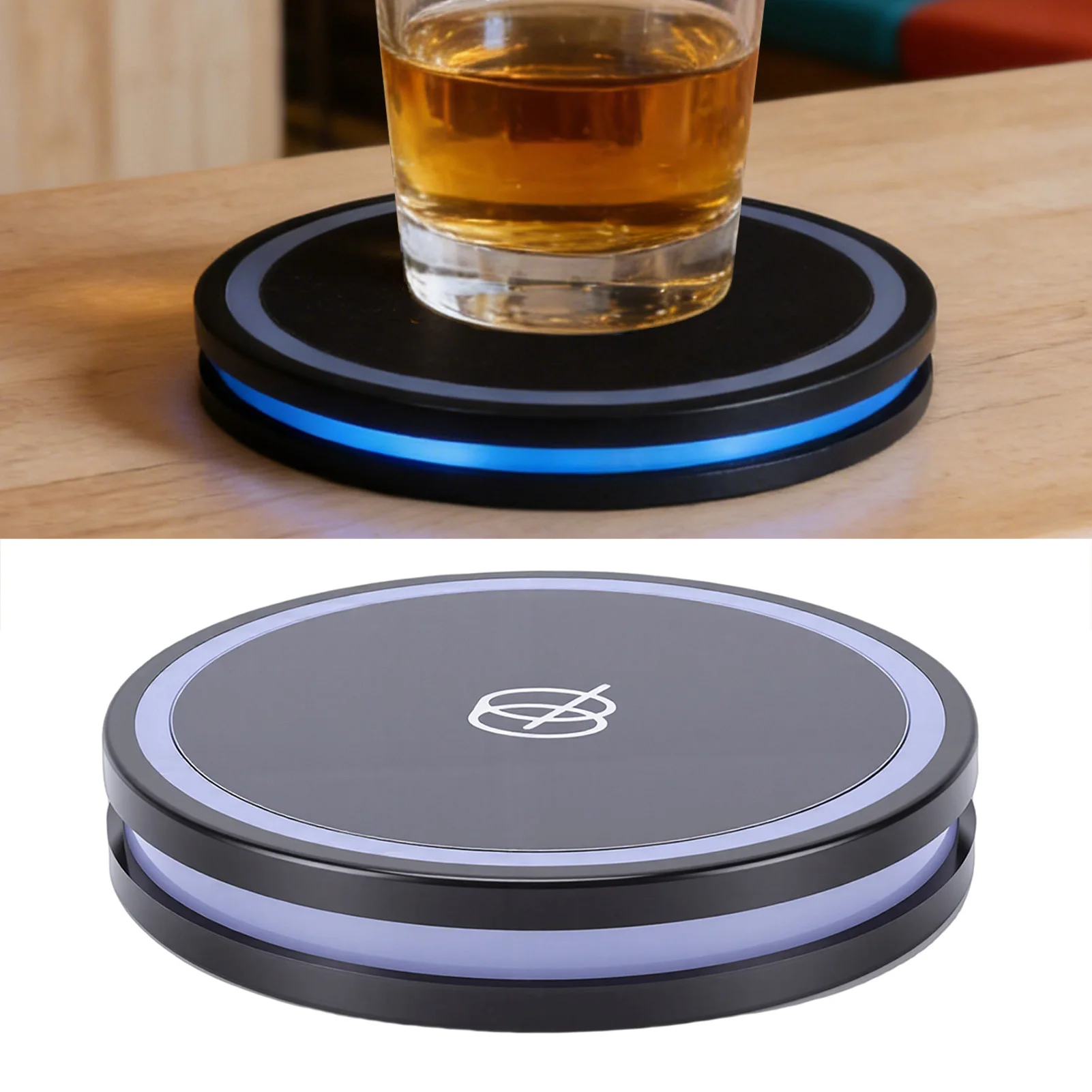 Sous-verre intelligent interactif lumineux portable pour cocktails – Machine à cocktails intelligente pour bar à domicile et club