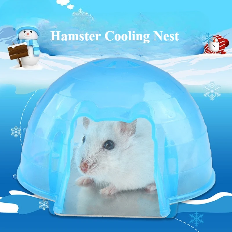 لوازم الهامستر، تبديد الحرارة الصيفي، بيت الثلج، عش تبريد الحيوانات الأليفة الصغيرة #1