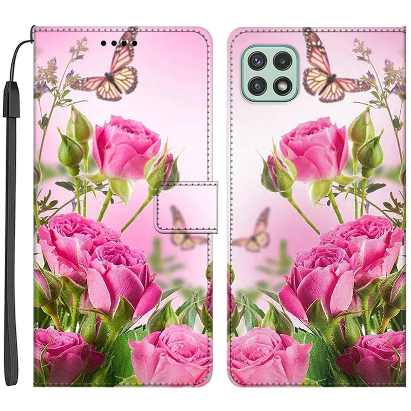 Customized UV Printing Flip Wallet Case For Samsung Galaxy S20 S21 S22 Plus S23 Ultra  A12 A13 A33 A34 A51 A52 A71 A53 Cover