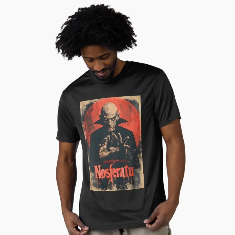 

0403 Nosferatu Horror movie Scary halloween Gift t shirt Scream film Graphic clothes 100% cotton printed All size tops S-6XL