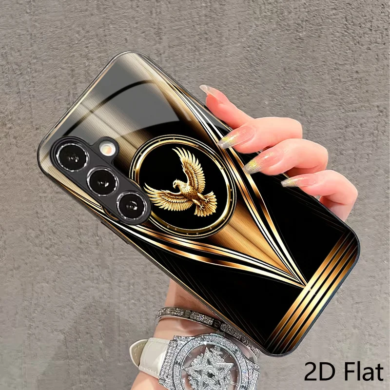 High end Golden Bird s26 ultra case Tempering Glass phone case for Samsung Galaxy S26/S25/S24/S23/S22/S21Ultra FE Plus anti-fall