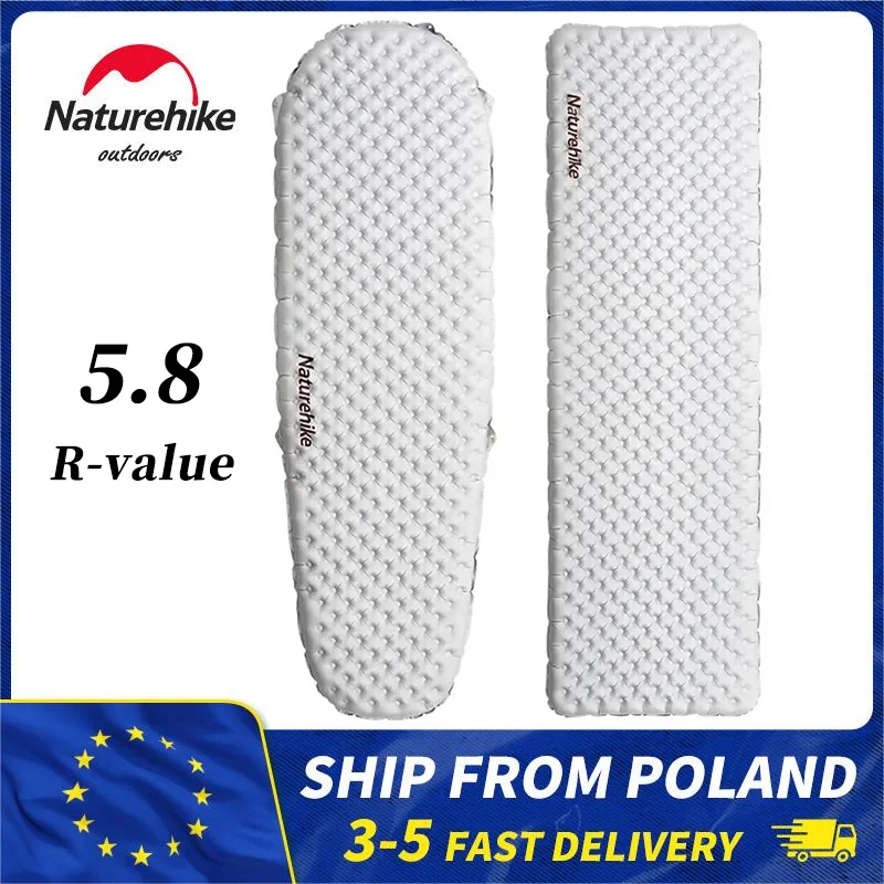 Naturehike – tapis d'air R Value 5.8, coussin de couchage d'extérieur ultraléger, matelas de Camping de voyage, coussin d'air pour 1 personne, randonnée Trekking