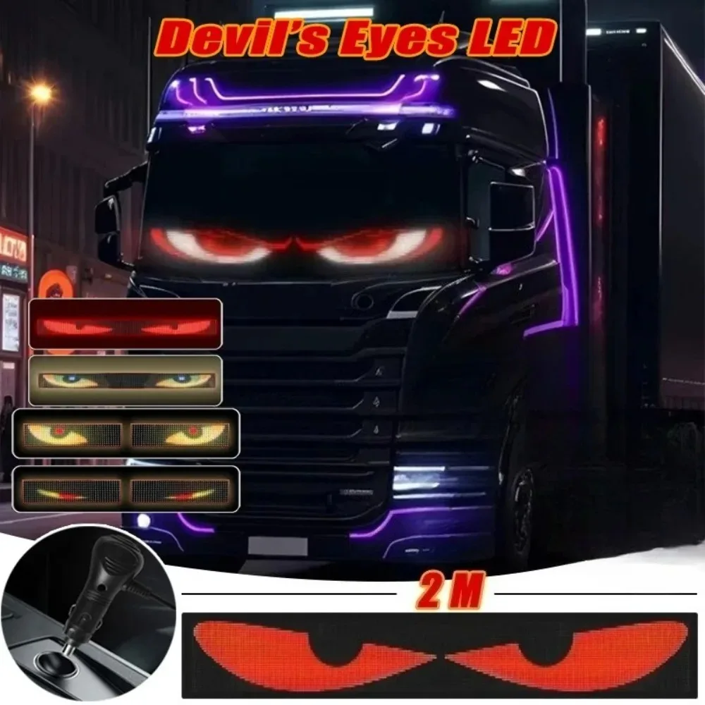 LED Matrix Scrolling Message Panel RGB Pixel Sign Remote Animation Control for Car Truck Windshield Decorative 2026 New