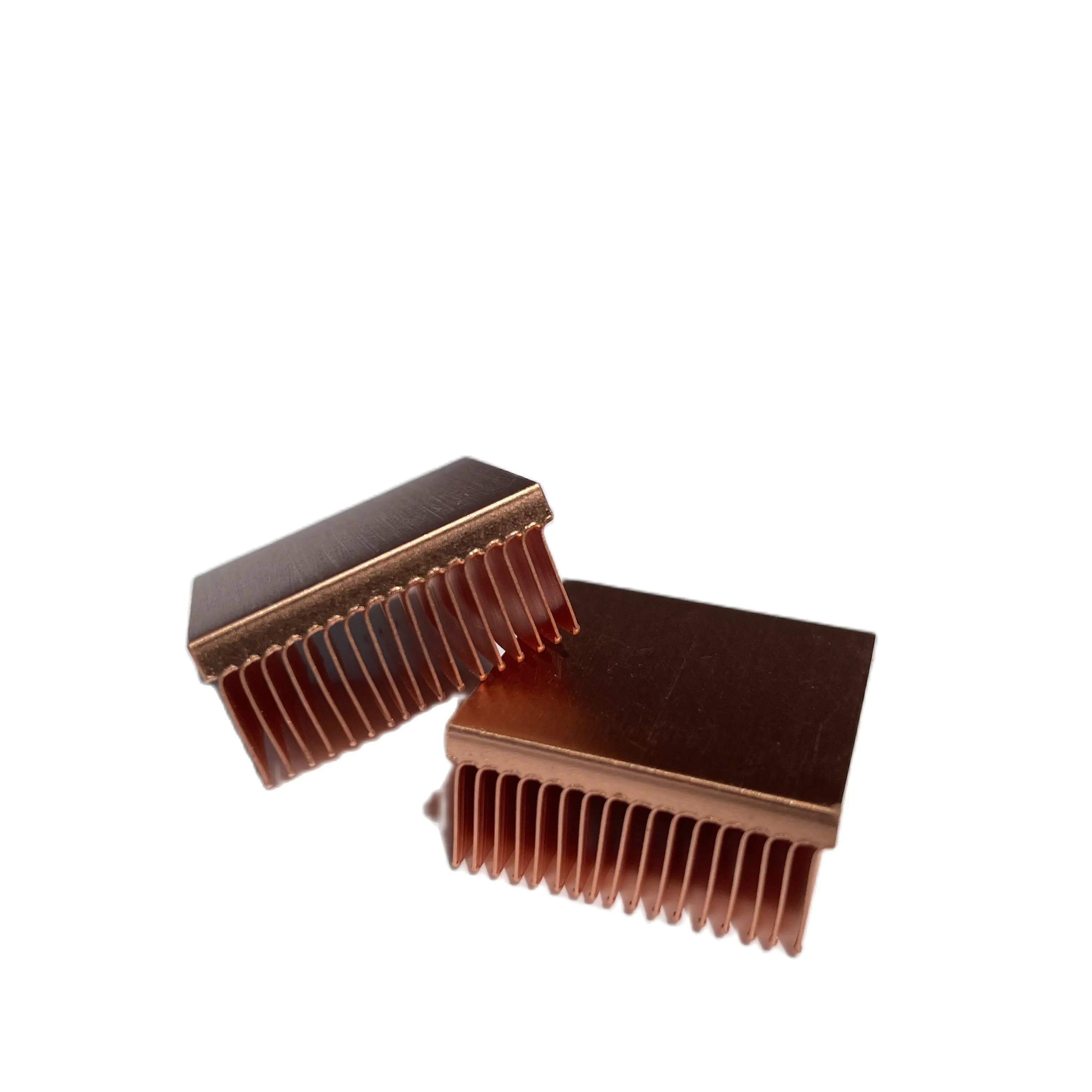 Diy 2 pçs/lote 25x25x11mm dissipador de calor de cobre fonte de alimentação cpu dissipador de calor de cobre placa única computadores dissipador de calor