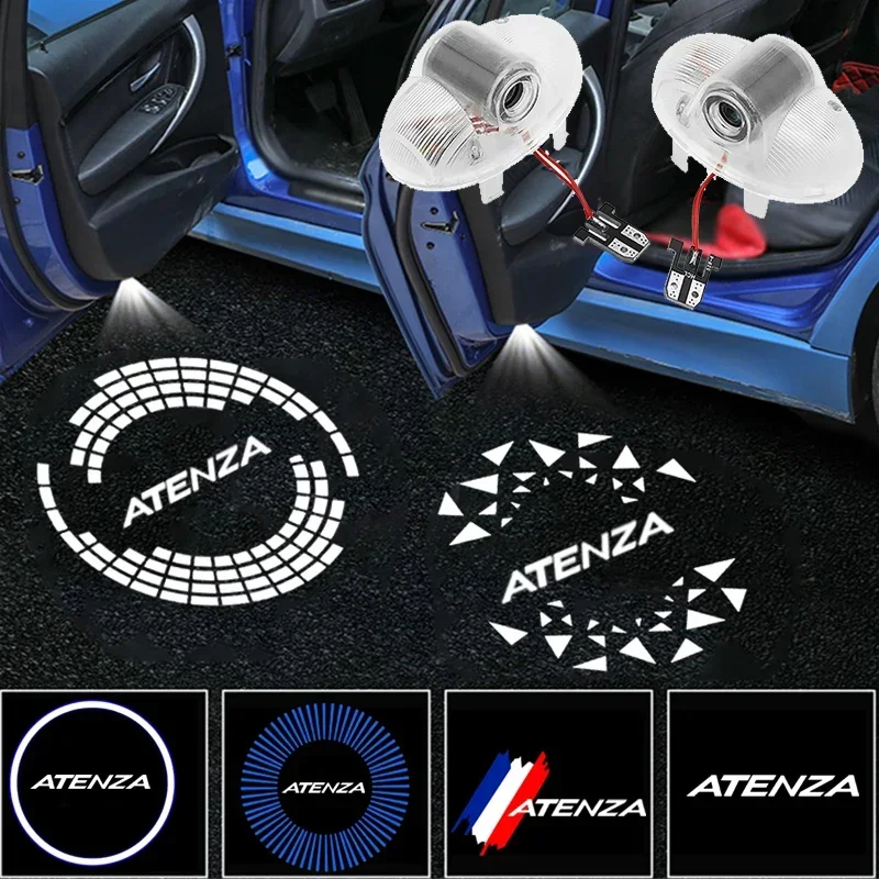 

2Pcs LED Car Door Welcome Logo Lights Courtesy Projector Ghost Shadow Lamp for MAZDA ATENZA 2014-2018