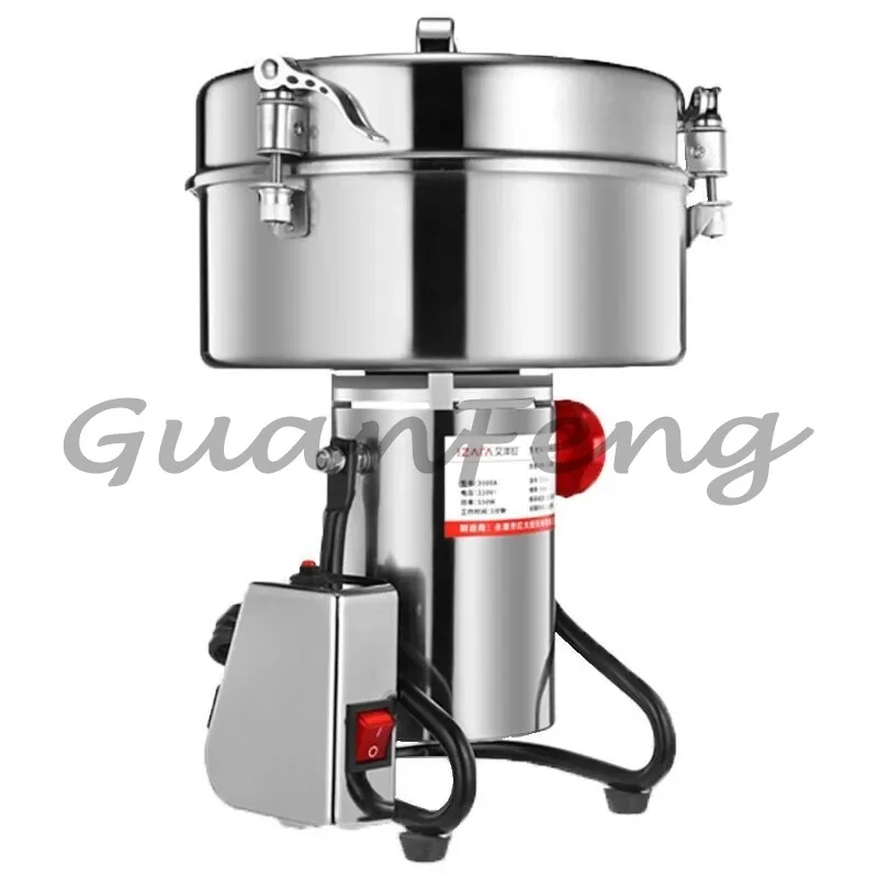 Commercial Grain Grinder High Speed 4500W Stainless Steel Coffee Machine