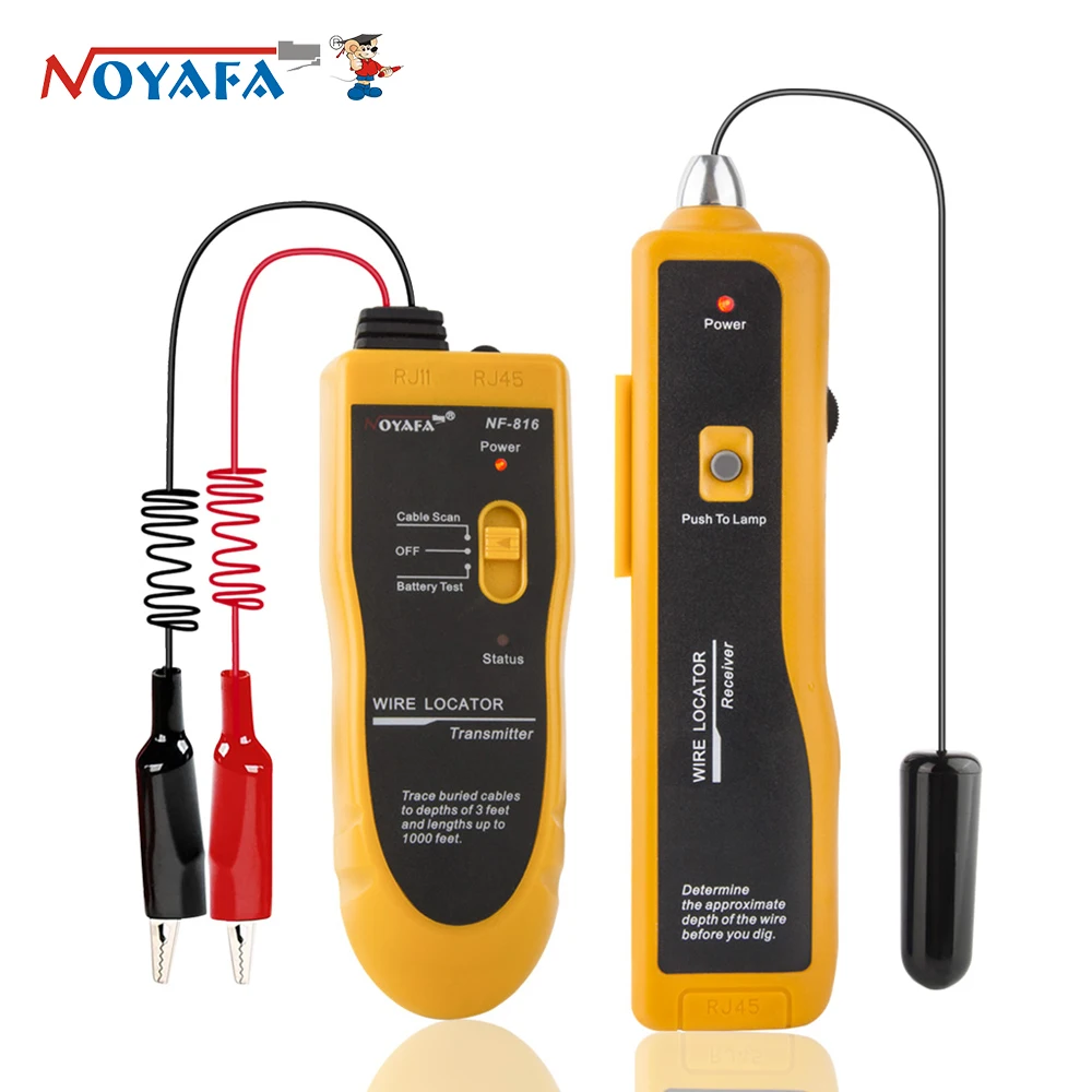 NOYAFA NF-816 localizzatore di cavi sotterranei cercatore di cavi strumento di rilevamento di cavi sotterranei rilevatore di linee professionale,