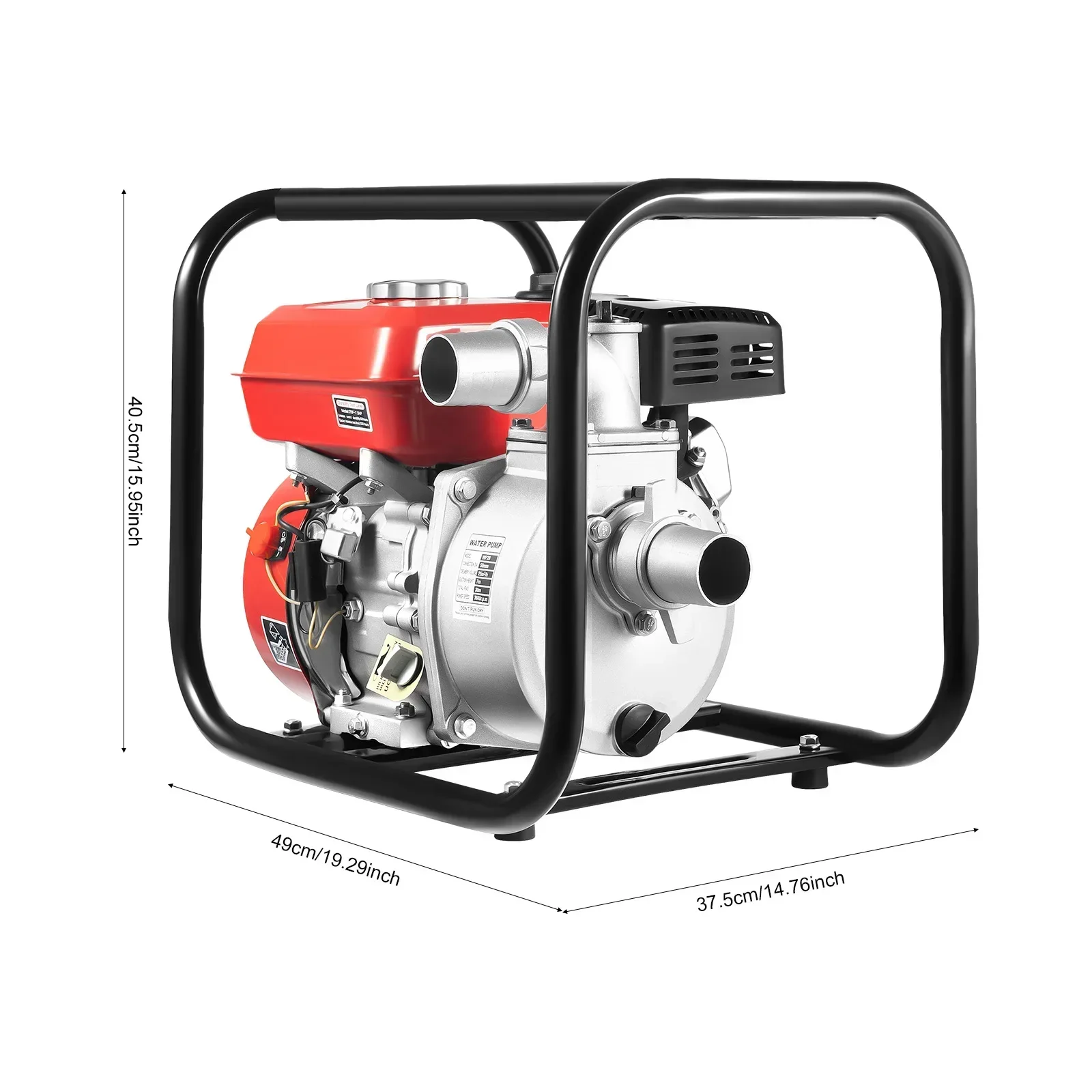 

2 inch Gas Powered Irrigation Water Pump,212cc 7.5HP Gas Water Pump,with 22.97ft Hose, Trash Pump for Farmland Irrigation