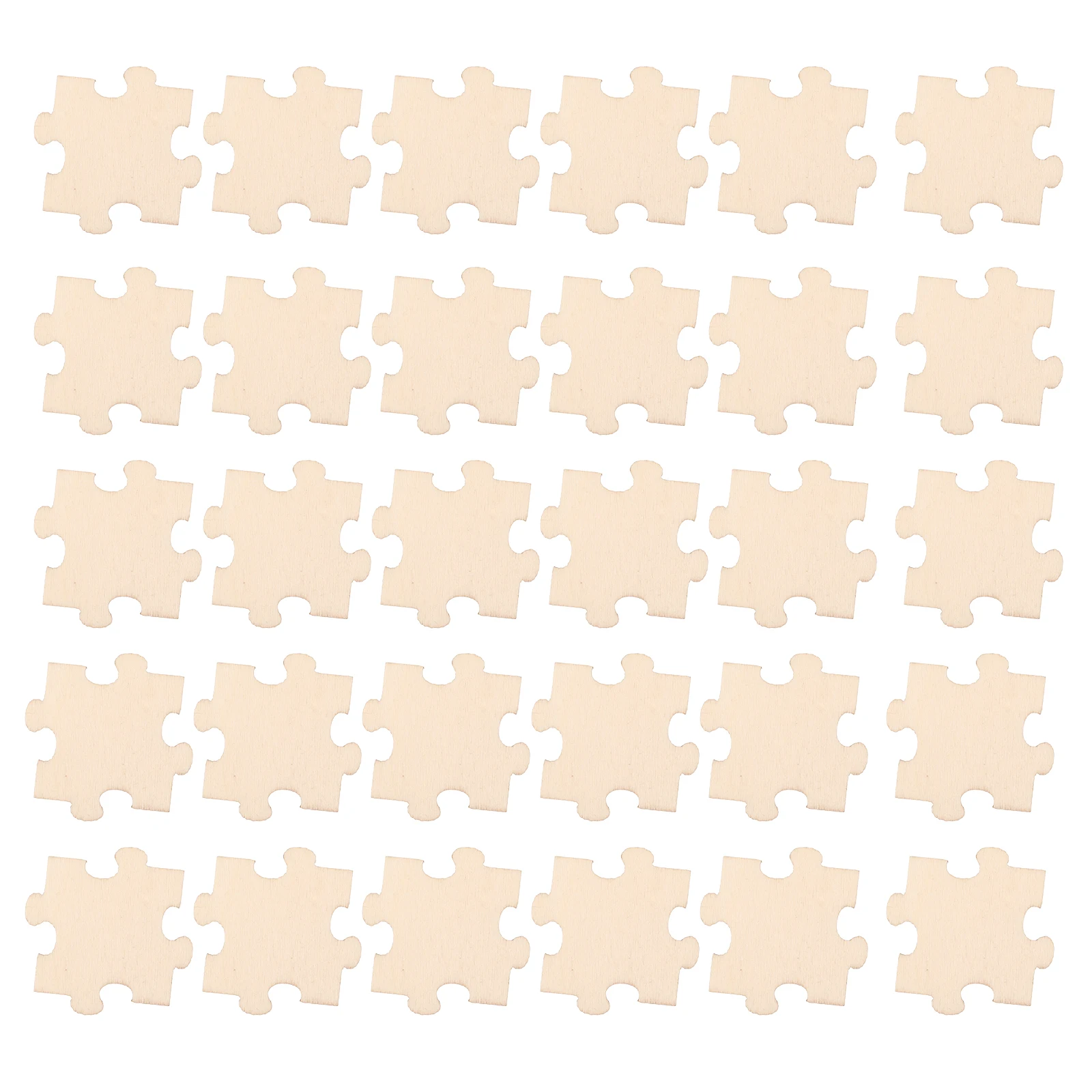 50pcs Puzzle Squares Blank Diy Crafts Jigsaw Pieces Wooden Painting Crafts Wood Painting Home Decor Game Sudoku
