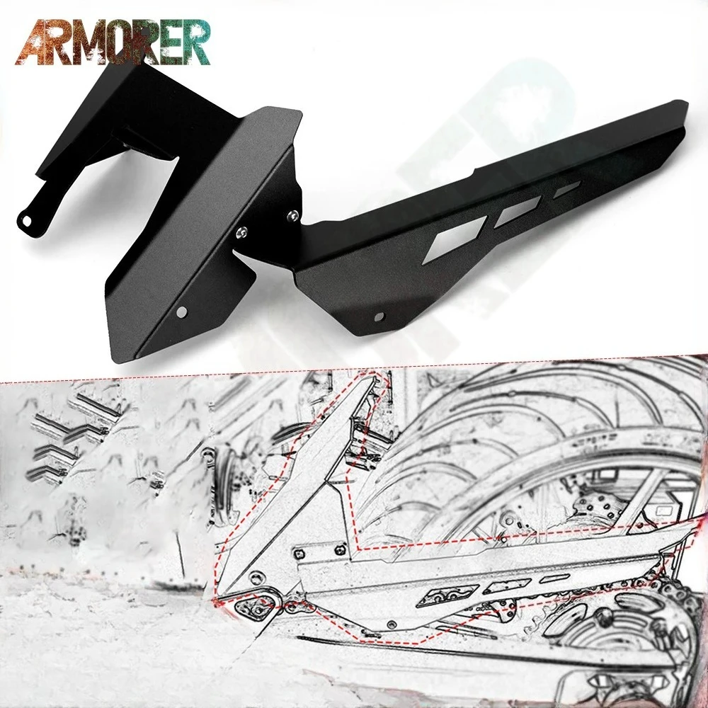 Motorcycle Fender Mudguard with Chain Guard Cover Protector Accessories For XSR 700 XSR700 XTribute 2018 - 2020 2021 2022