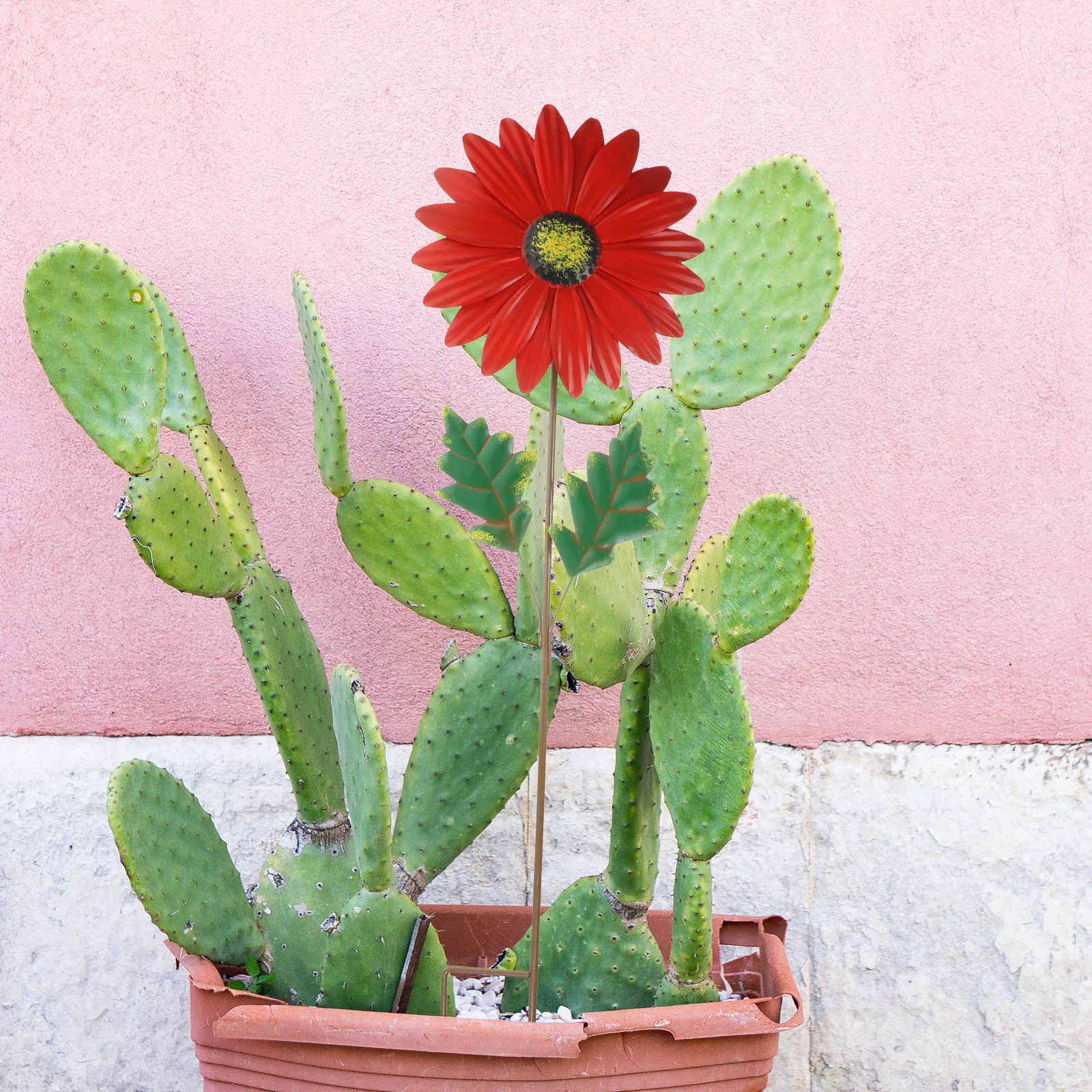 

Iron Art Flower Garden Decoration Metal Flowers Outdoor Spring Decor Yard Lawn Stakes Garden Pathway Sign Outdoor Patio Decor