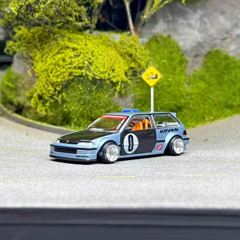 Kaido House+MINI GT 1:64 #179 Civic EF Alloy Car Model Classics Adult Souvenir Gift Hobby & Toys