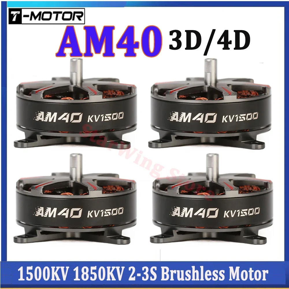 T-MOTOR F3P AM40 3D/4D 1500KV 1850KV 2-3S Motore Brushless Metel Gear per RC Aereo Ad Ala Fissa Drone