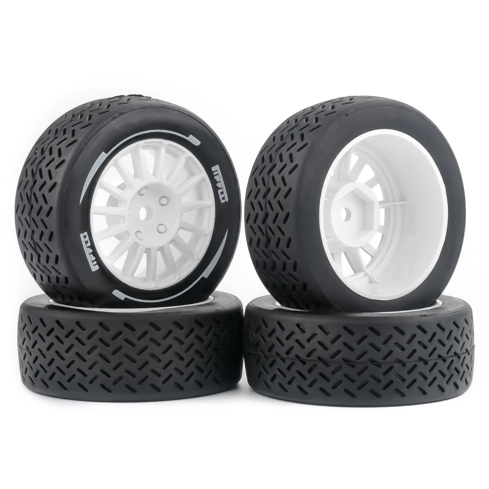 58mm Tyre 12mm Tires Wheel Hub for 1/14 Hyper GO MJX 14303 Tamiya RX12 RC Car - view 4