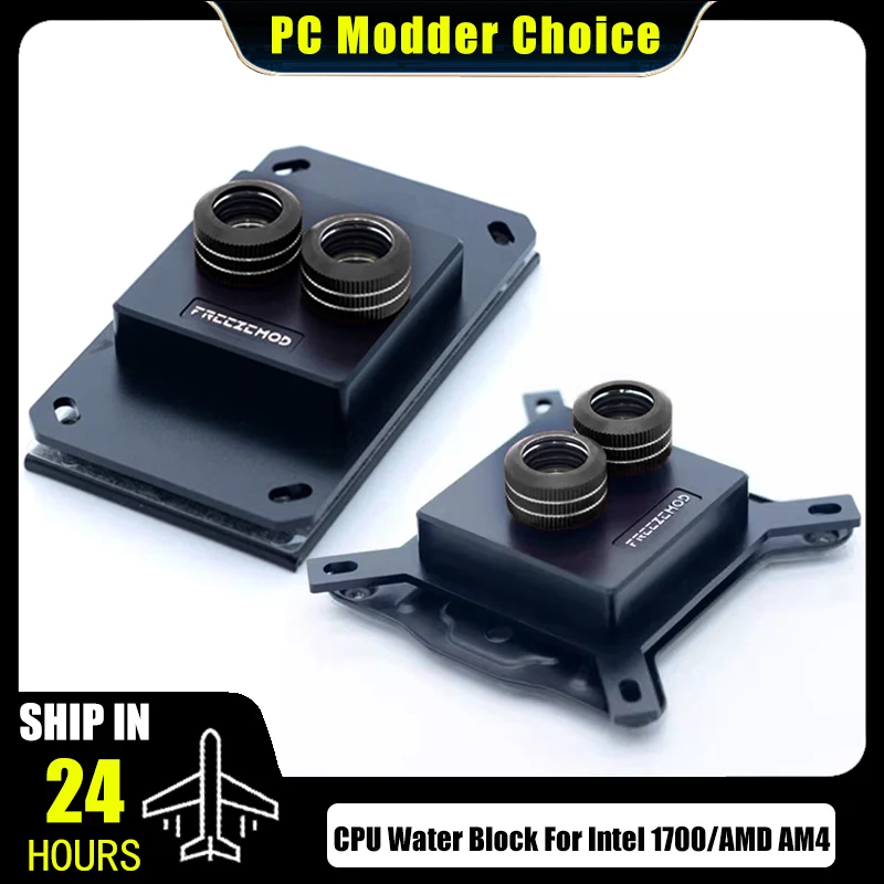 FREEZEMOD 1700 / AM5 CPU Water Block, Spray Type Black High Temperature Resistant POM Cover, Intel/AMD-POOC