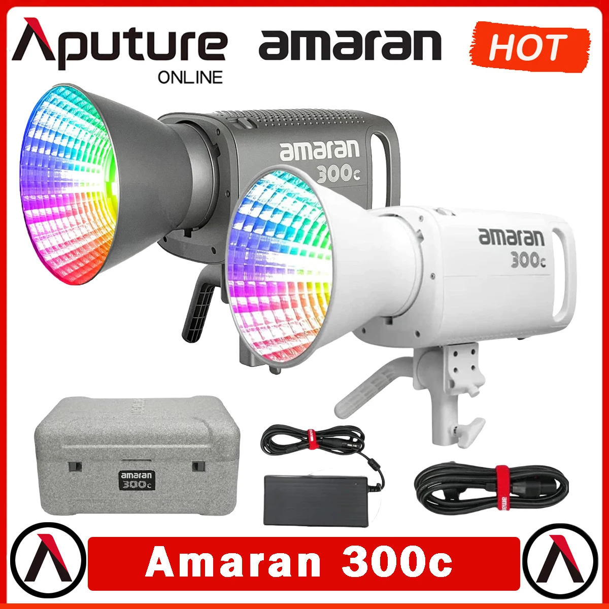 

Aputure Amaran 300c 300W RGBww Full-color 2500-7500K COB Video Light Fill Light with G/M Adjustment App Control for TikTok Video