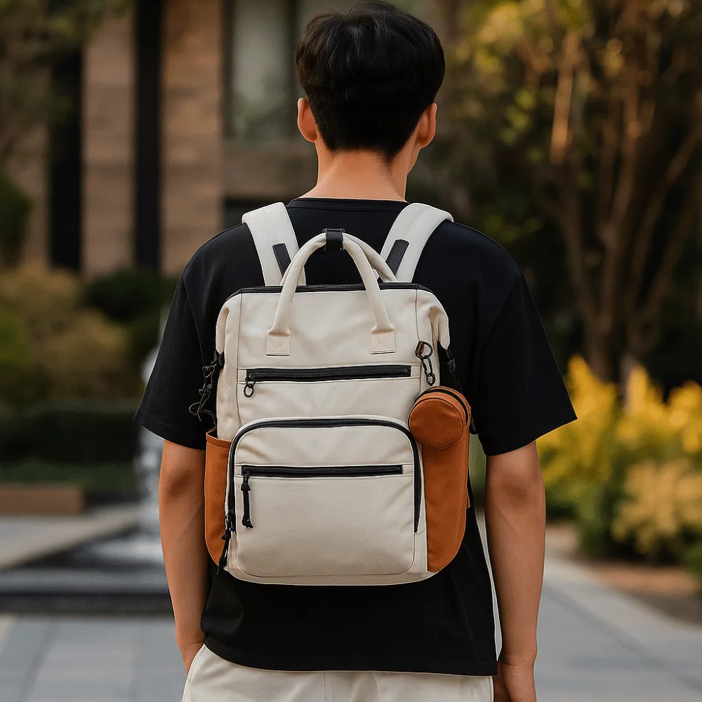 Practical Large Capacity Multi Functional Backpack Fashion Wear-resistant Large Capacity Bag Polyester Diaper Bag Travel