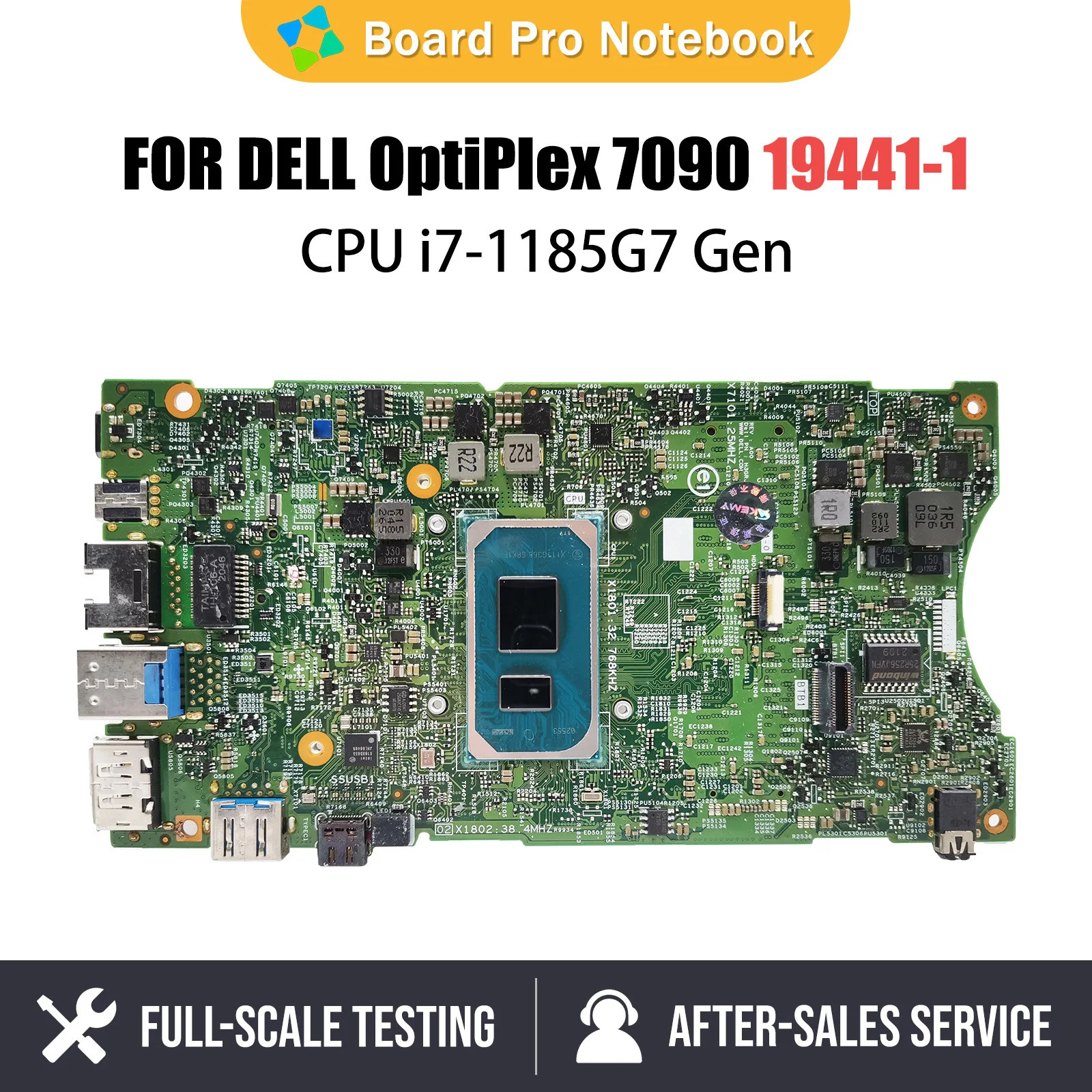 Laptop Mainboard For Dell Optiplex 7090 19441-1 Ultra UFF 03XYT6 0JDG23 00RG7D Notebook Motherboard with I3 I5 i7 11th CPU