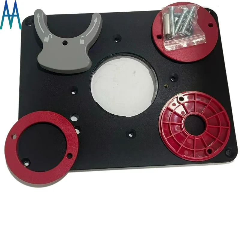PRS4034 New Predrilled Router Table Insert Plate Incl.Level-Loc Rings for Triton