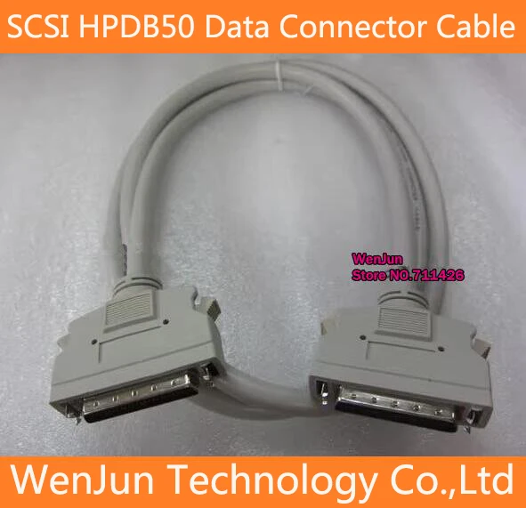 SCSI HPDB50 Connector Cable DB 50 Pin Male To Male M/M Data Transfer Cable  50P Professional Customize Length High Quality