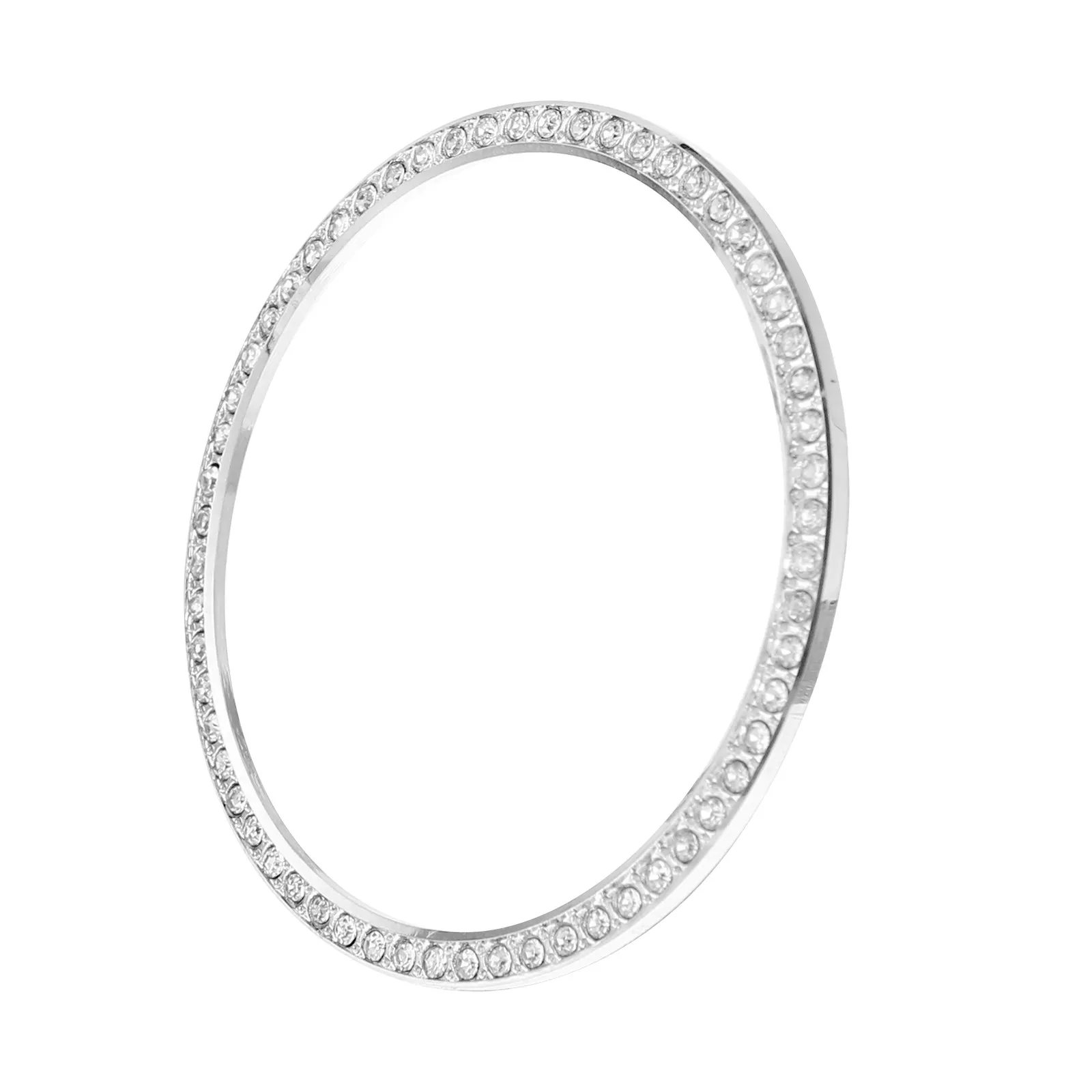 1Set Compatible 3 45Mm Diamond Encrusted Alloy Watch Bezel Ring Stylish Protective Decoration Accessories