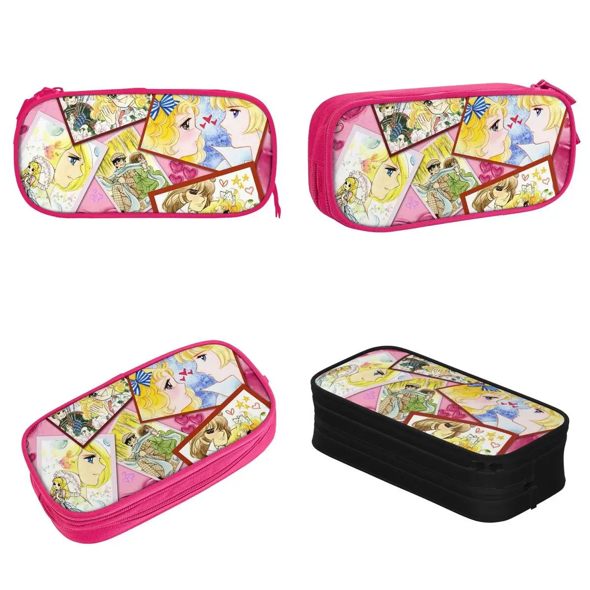 Fashion Candy Candy Anime Pencil Cases Cute Pencil Box Pen for Student Large Storage Bags Students School Gift Stationery