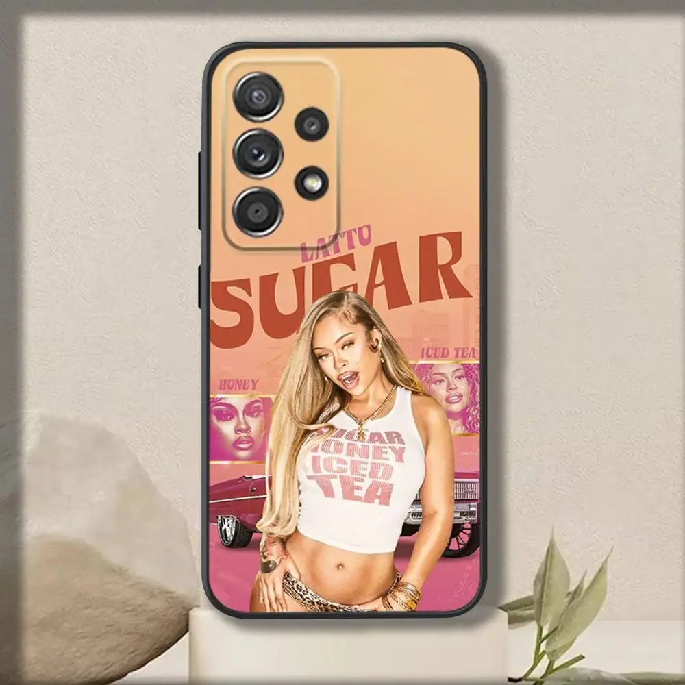 Singer L-Lattos Phone Case For Samsung S 25,24,23,22,30,21,10,9,Ultra,Plus,Lite,FE,4,5 G Soft Black Case