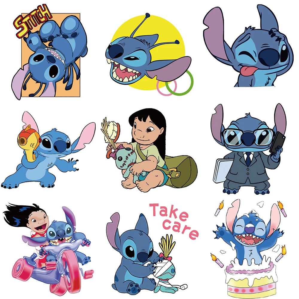 10/30/50/100pcs Disney Cartoon Lilo & Stitch Stickers for Kids Graffiti Phone Laptop Skateboard Car Waterproof Cute Decals Toys