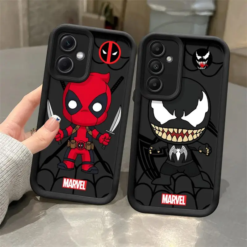 Phone case for Redmi Note 12 13 5G 10Pro cases 11 10 12S 13pro 4G 11S 12ProPlus fundas 11Pro Cover Deadpool Venom Cartoon Hero