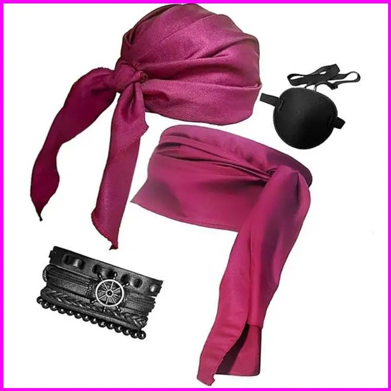 อุปกรณ์เสริมเครื่องแต่งกายโจรสลัดชุดผ้าพันคอหัวโจรสลัด, แผ่นสร้อยข้อมือคาดไว้