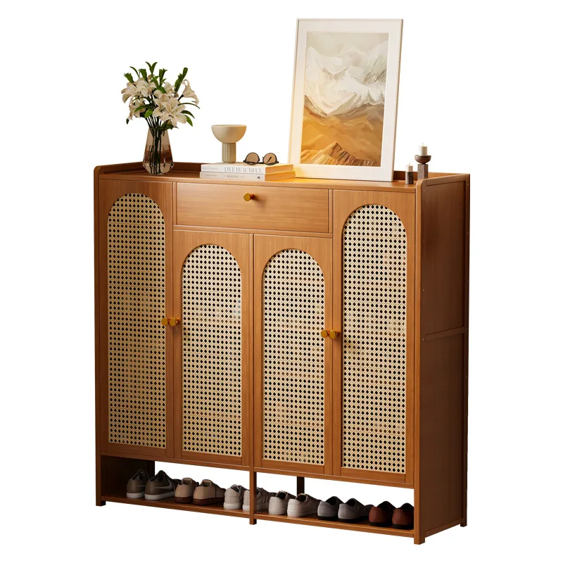 

Nordic Shoe cabinet entrance door dust rack multi-layer shoe rack household living room storage