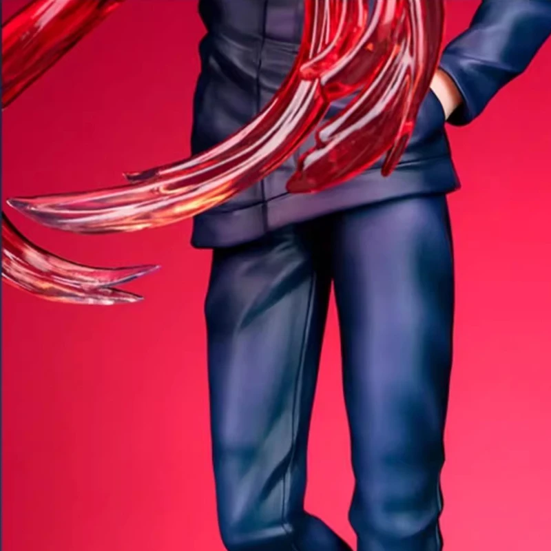 28cm Anime Cartoon Jujutsu Kaisen Gojo Satoru Toy Hand-made PVC Model Statue Collection Action Figure Gift Desktop Ornament