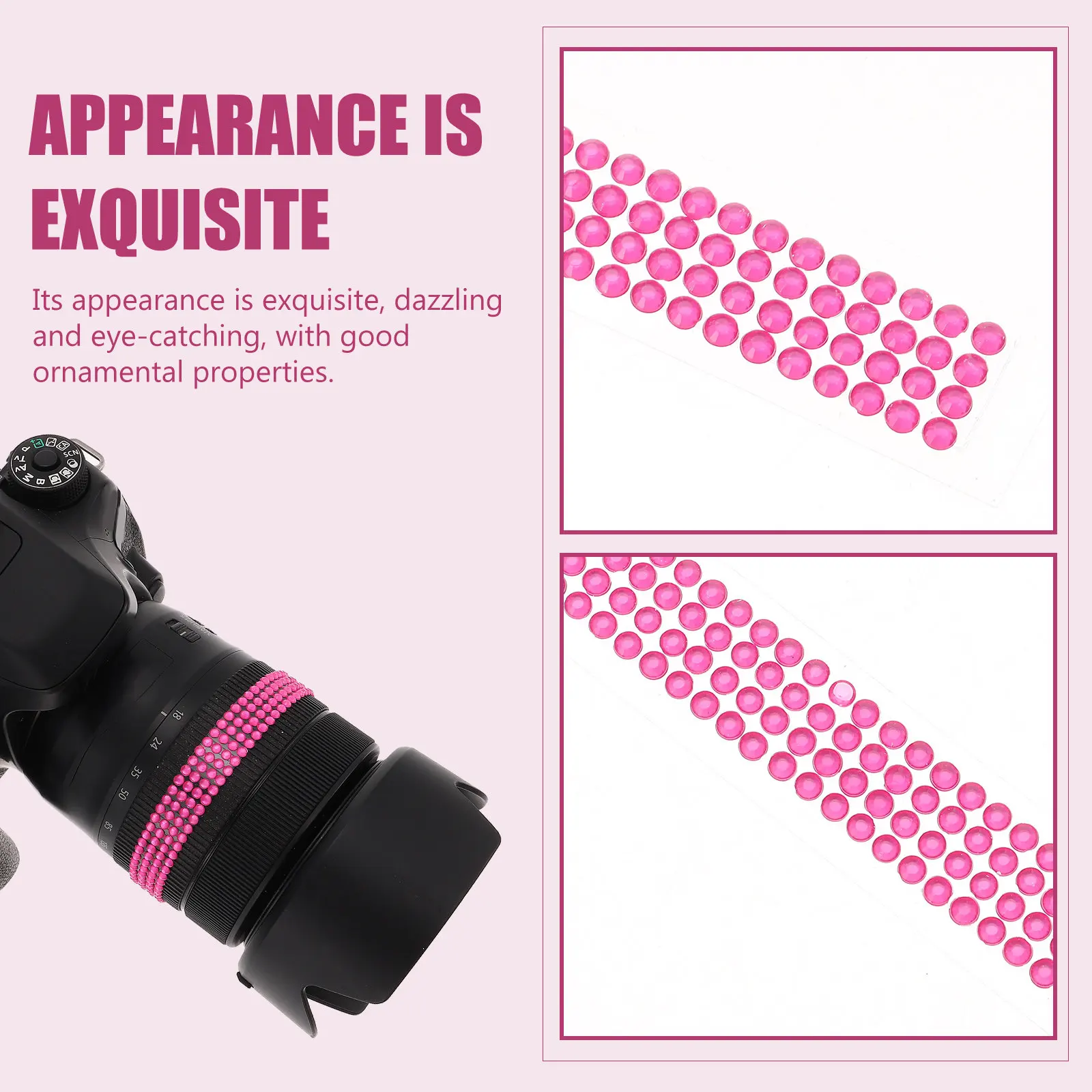6 Rolls Diamond Tape Decorative Ribbon Self-Adhesive Drill Roll Sparkle Tapes for Craft DIY Notebook Diary Envelope Gift Wrap