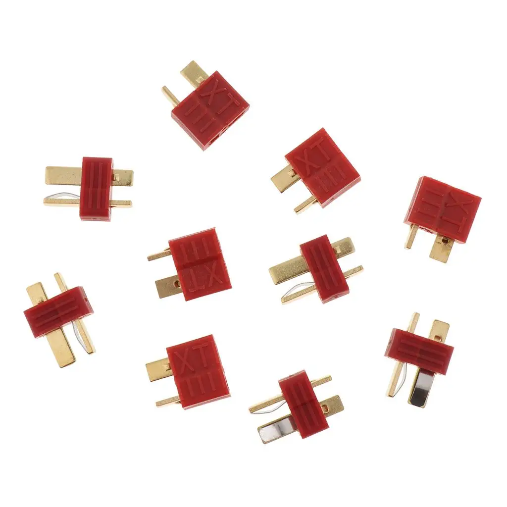 Deans Style T Plug Connectors High Temperature Male Female Adapter RC Car Accessory for Lipo Battery