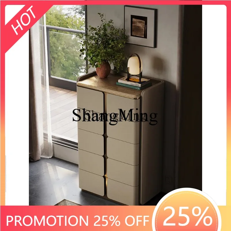 

CL wood storage cabinet bedroom locker high-end light luxury bedroom chest of drawers