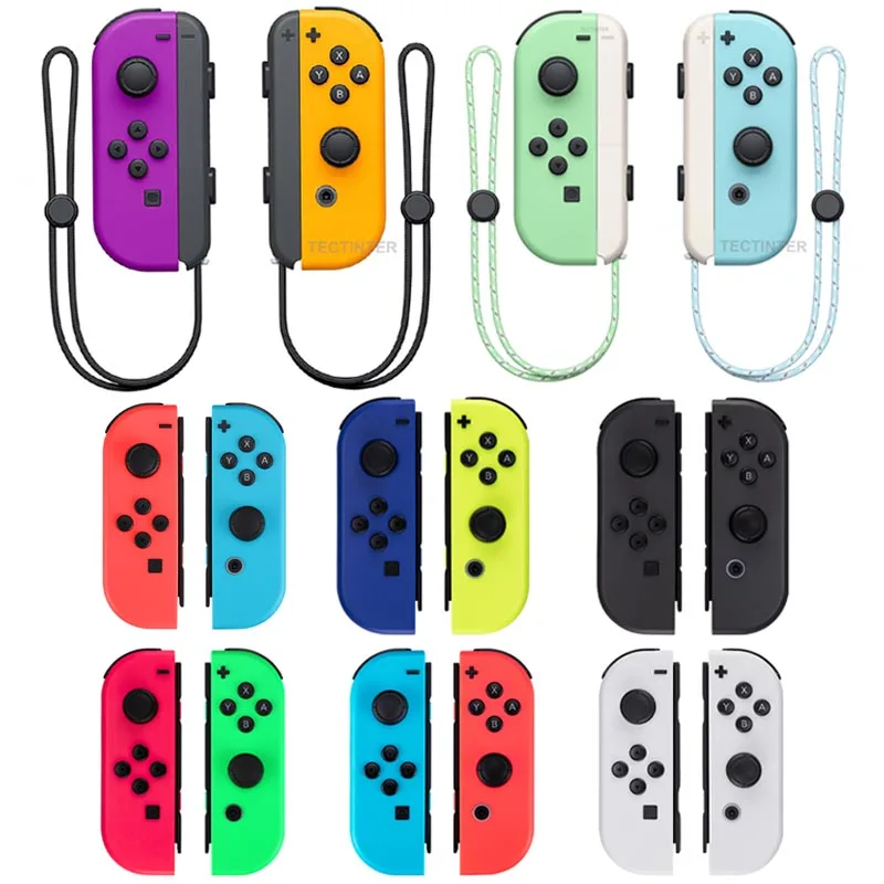 Joypad لجهاز نينتندو سويتش BT-متوافق مع عصا التحكم لوحة ألعاب لاسلكية L/R وحدة تحكم الألعاب Joy Pad Turbo Vibration Wake Up