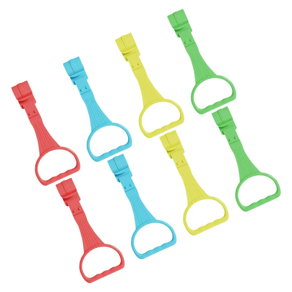 

8pcs Baby Standing Safety Up Rings Walking Assist Tools Foldable Plastic Toddler Training Multicolor Gym Equipment