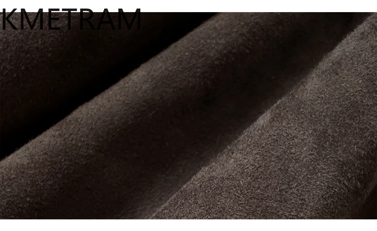 KMETRAM Natural Sheepskin Reverse Suede Genuine Leather Jacket Women High Quality 2025 Autumn Short Clothes for Woman пальто