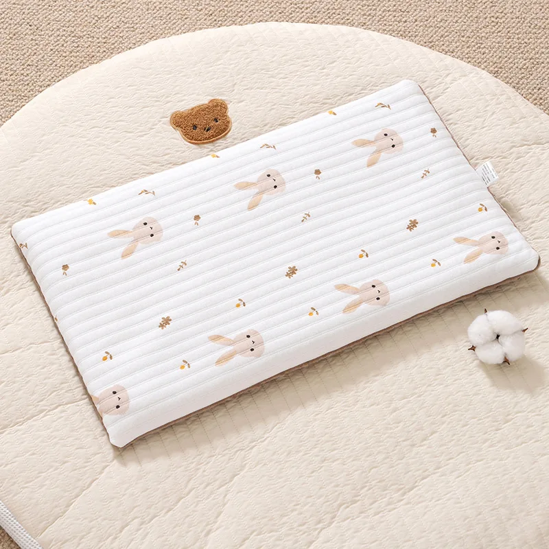 

Baby Pillow Baby Head Support Buckwheat Shell Pillow Cartoon Pattern Baby Flat Pillow Suitable for Babies Aged One to Six Months