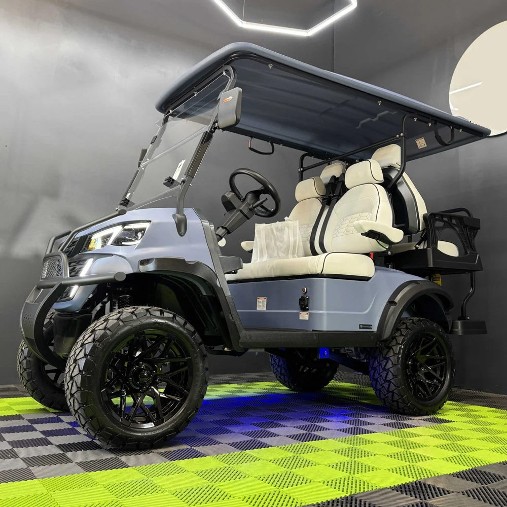 2025 Высокое качество внедорожный клуб 48 В 72 В электрические тележки для гольфа внедорожные шины 4 6-местный гольф-багги цена