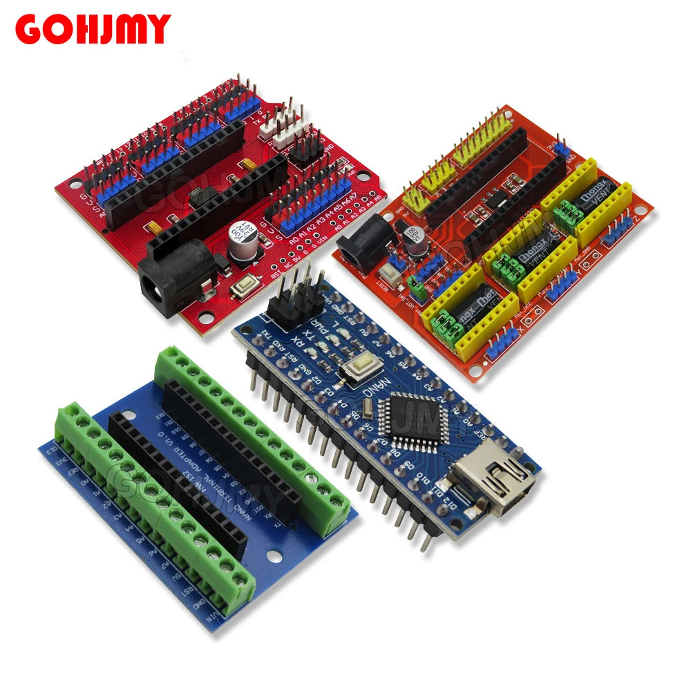 Adaptador de Terminal de controlador NANO V3.0, placa de expansión, escudo prototipo y placa de expansión multiusos UNO para Arduino AVR 3,0