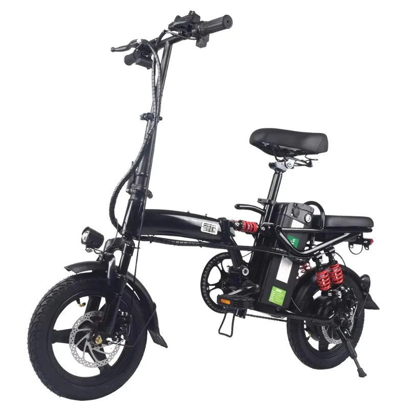 

12ah/48v 240W 21\" Hub Motor Folding Electric Bike Full Suspension Ebike Electric Assist Bicycle Hybrid City E-Bike 250W