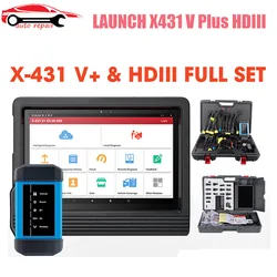 Launch X431 V Plus HDIII For 12V&24V HD3 Module OBD2 Scanner Heavy Duty Car Diagnostic Tool Professional Automotive Scanner